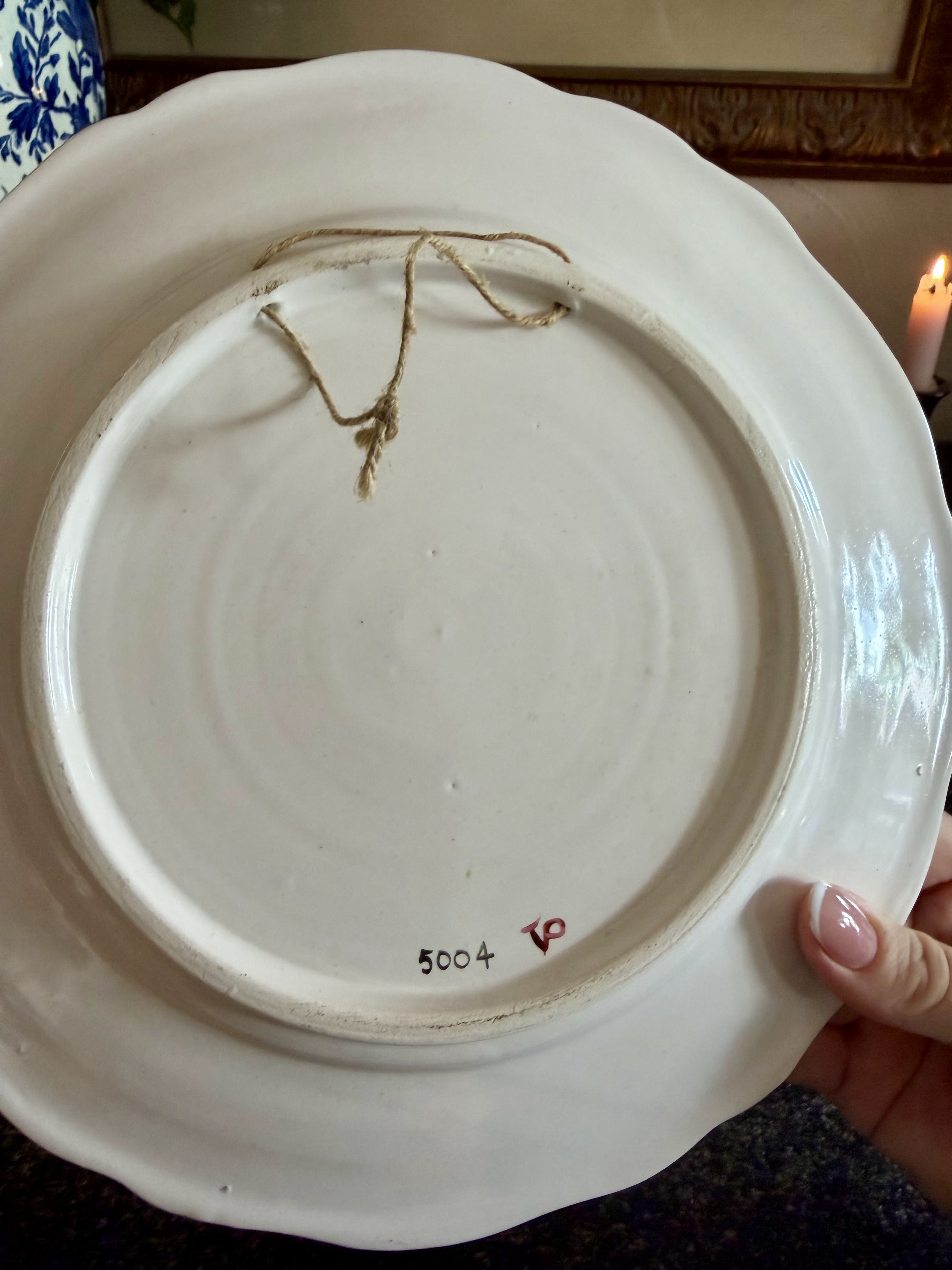 French Faience Nautical Plate 2