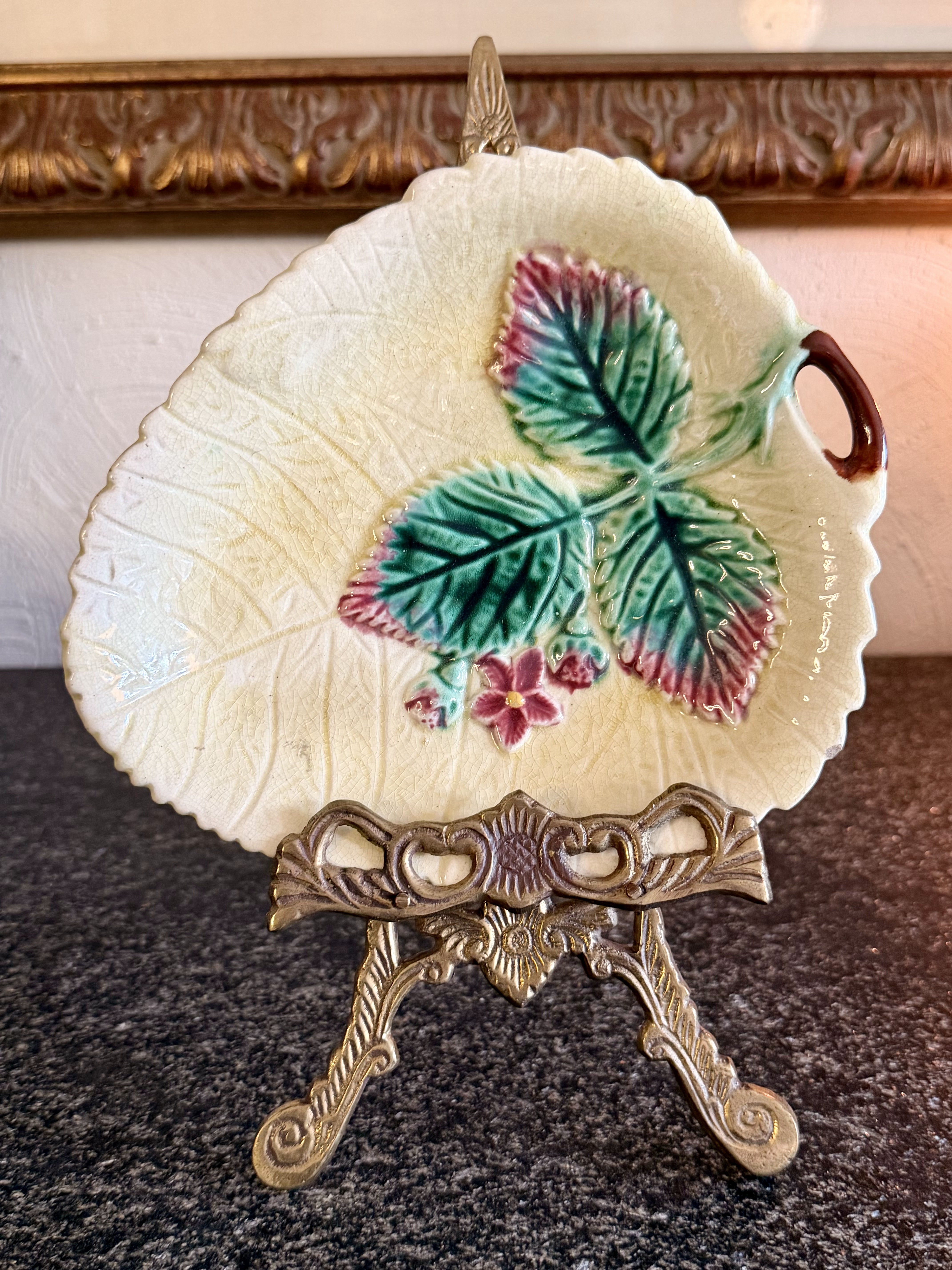Vintage Leaf Trinket Dish