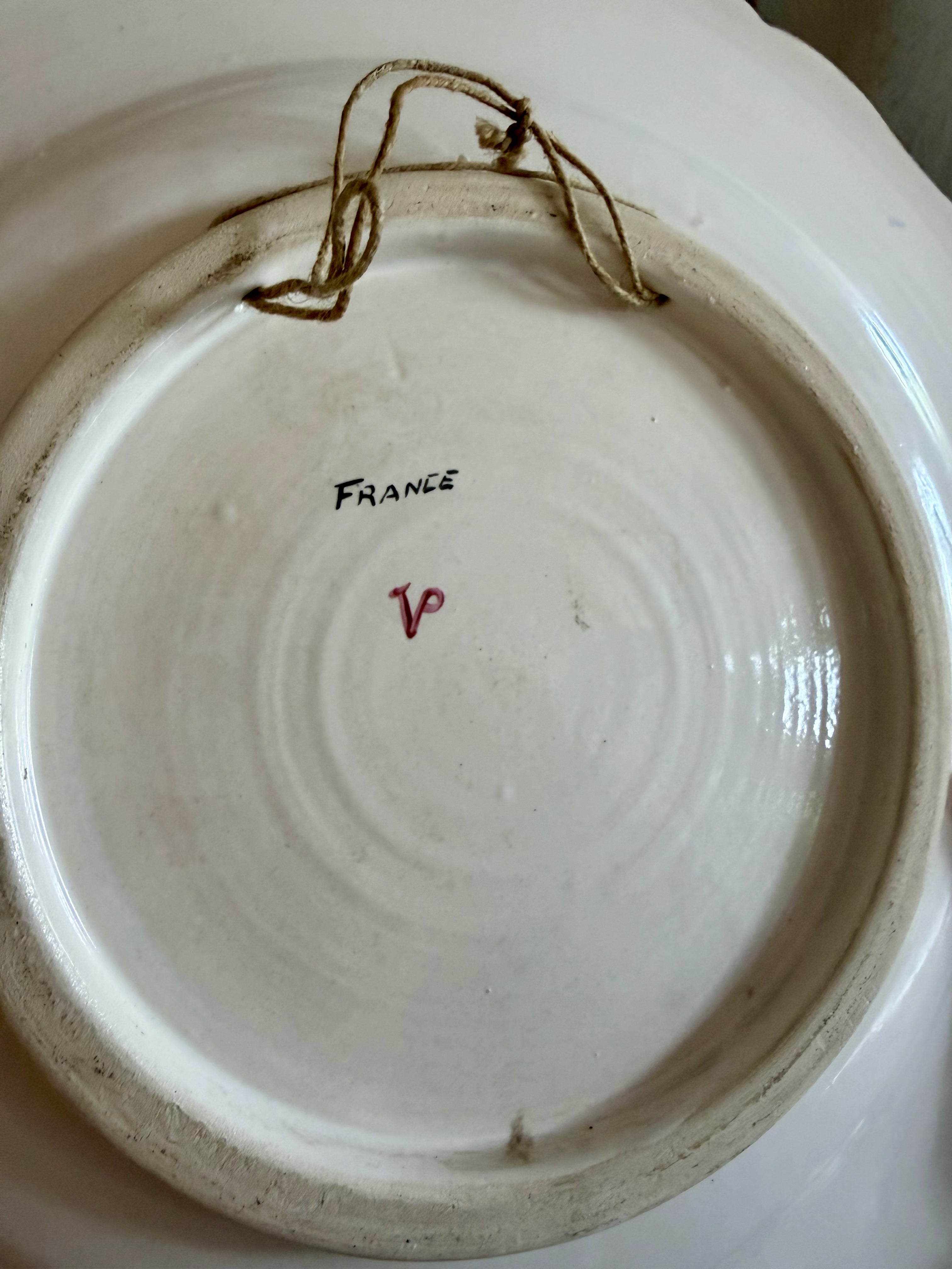 French Faience Nautical Platter