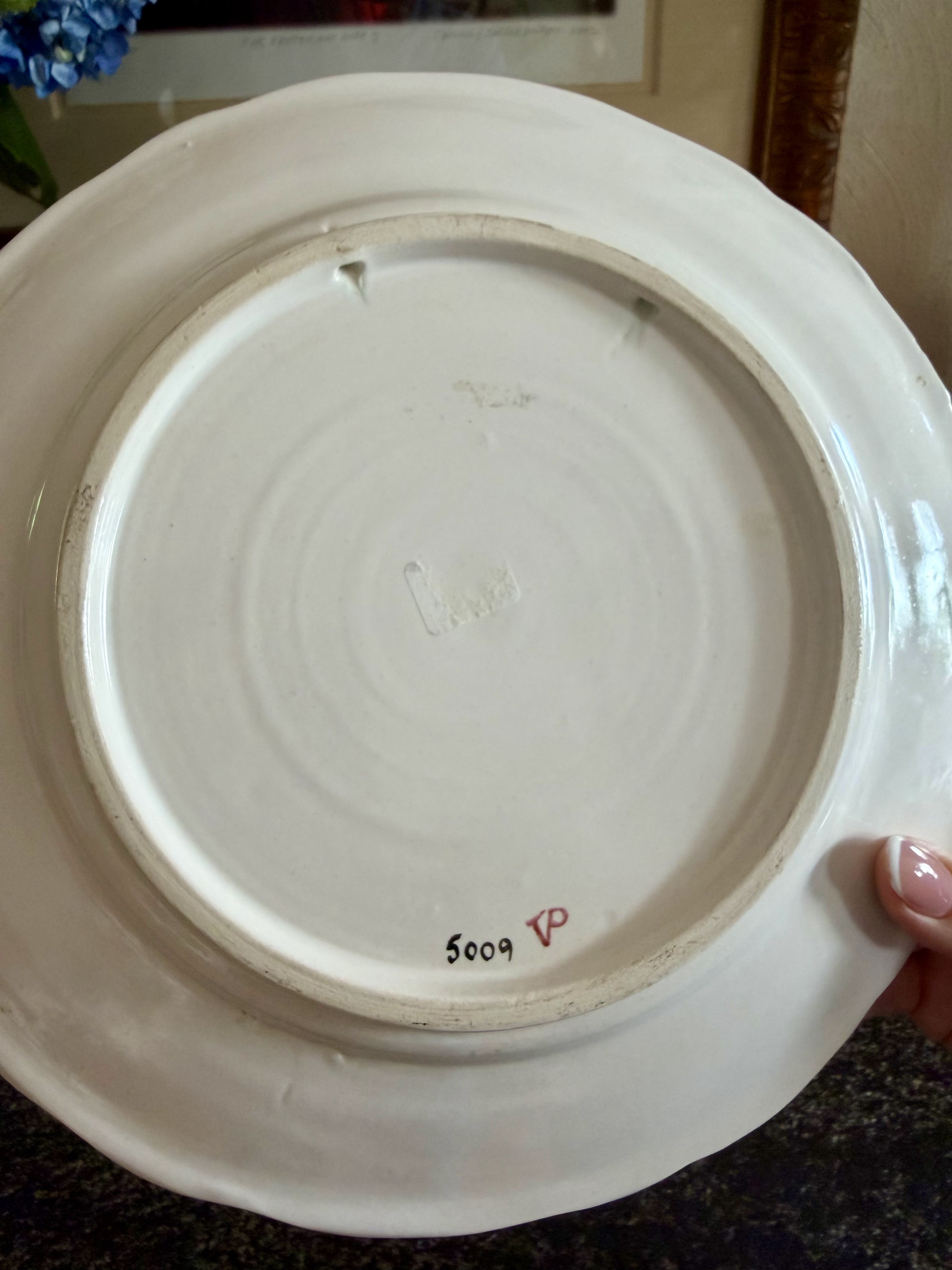 French Faience Nautical Plate 3